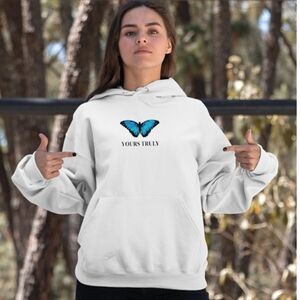 Yours Truly Butterfly Hoodie size Large